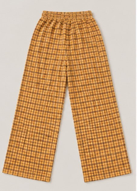 Check Wide Leg Pants – Braun