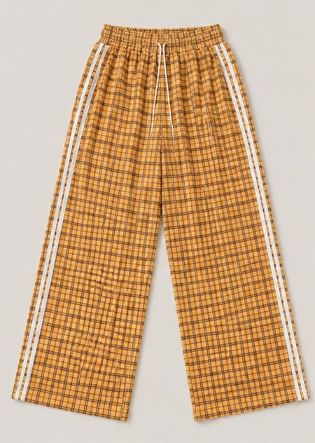 Check Wide Leg Pants – Braun