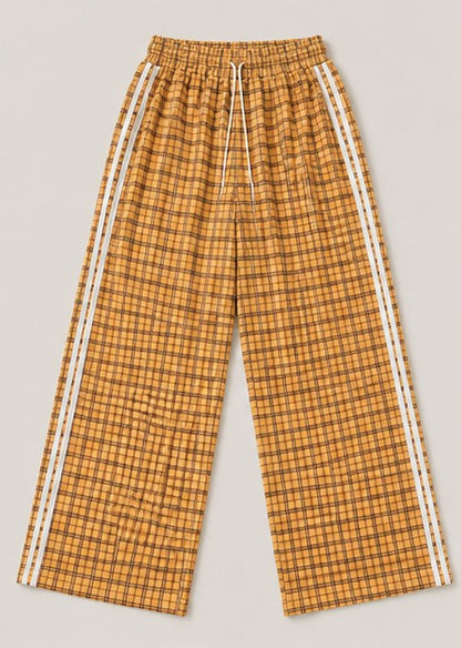 Check Wide Leg Pants – Braun